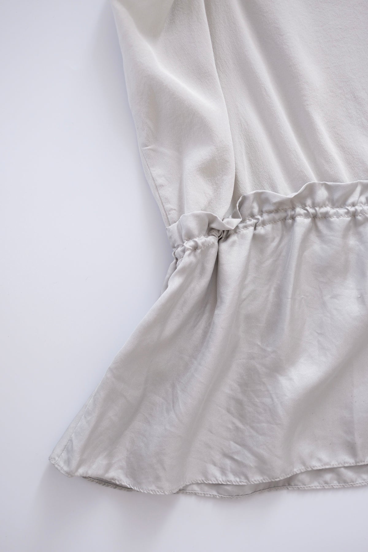 Vintage light grey silk tank top