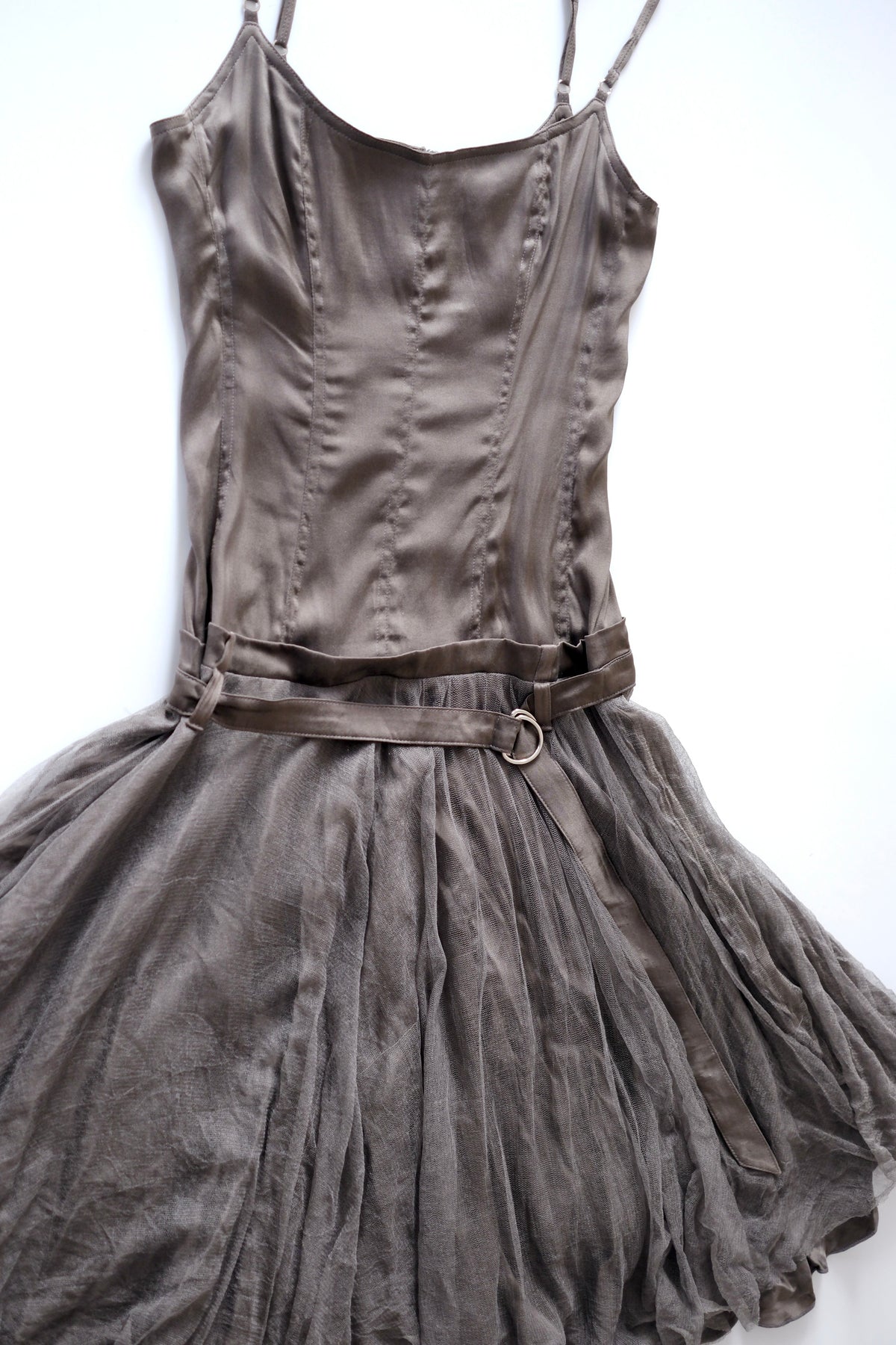 Plein Sud grey taupe dress