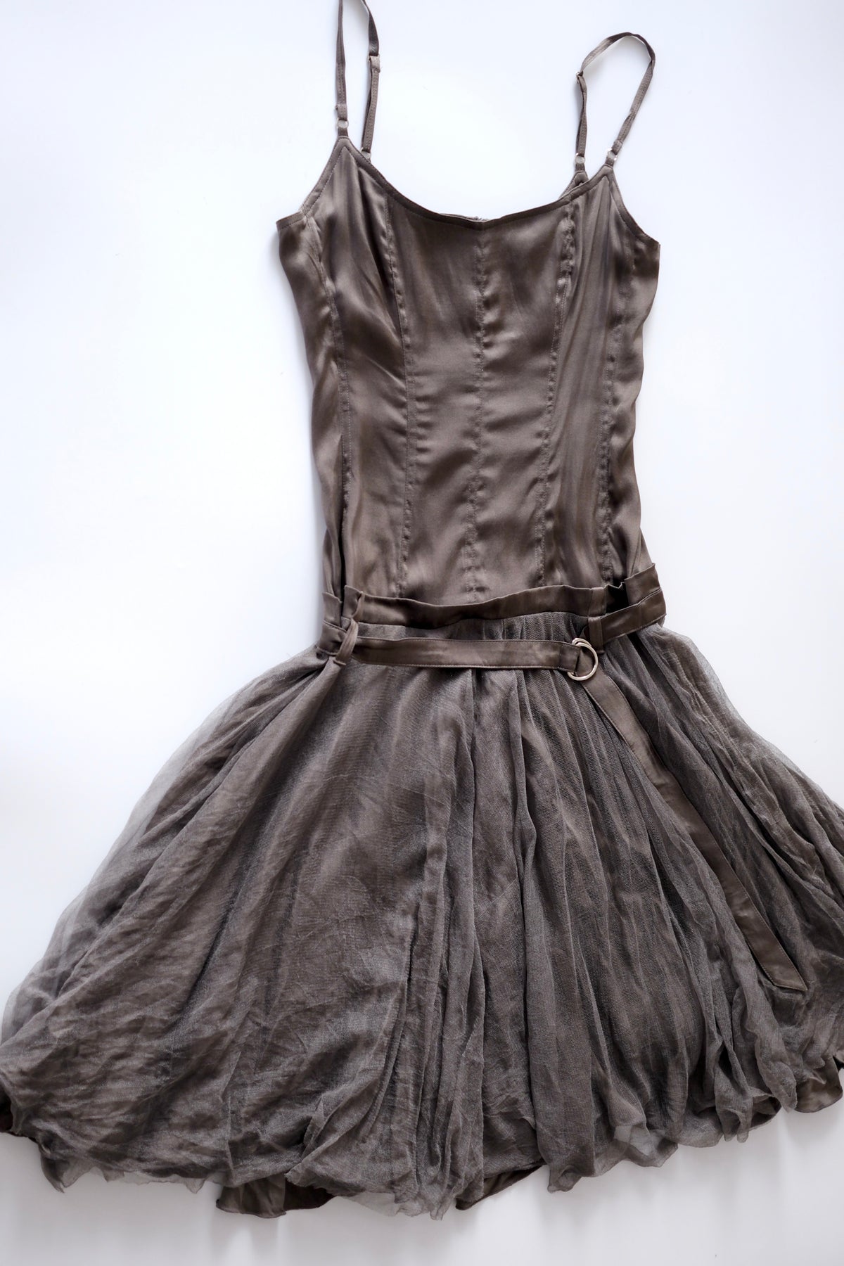 Plein Sud grey taupe dress