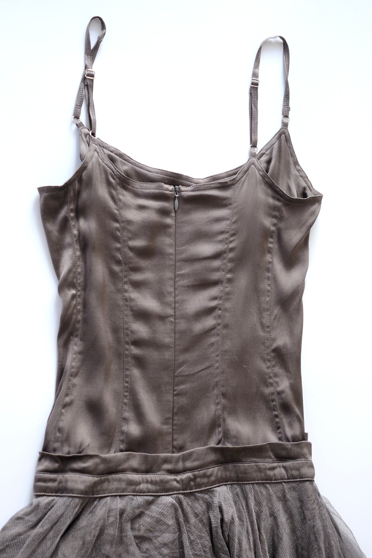 Plein Sud grey taupe dress