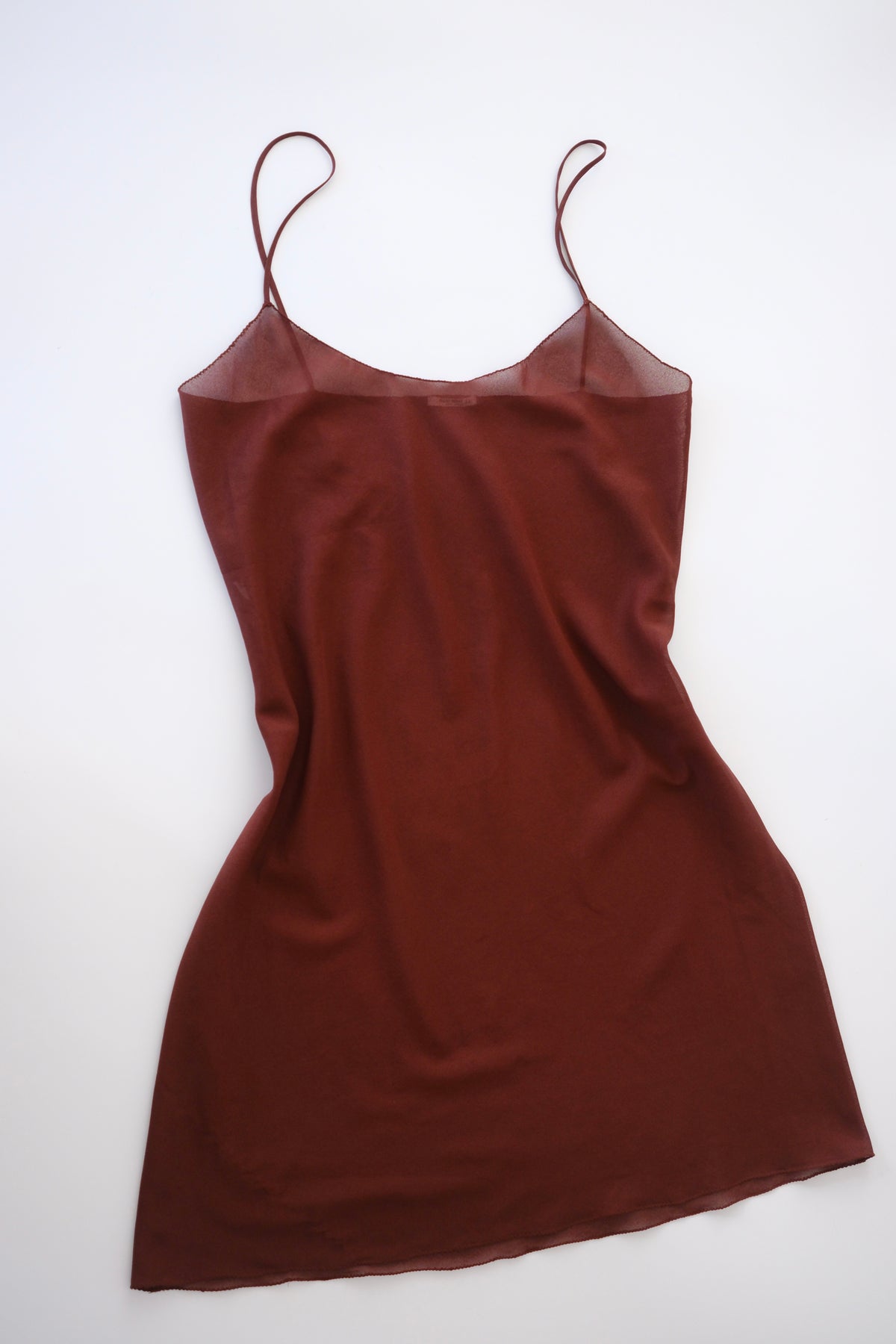 Miu Miu semi-sheer silk slip dress