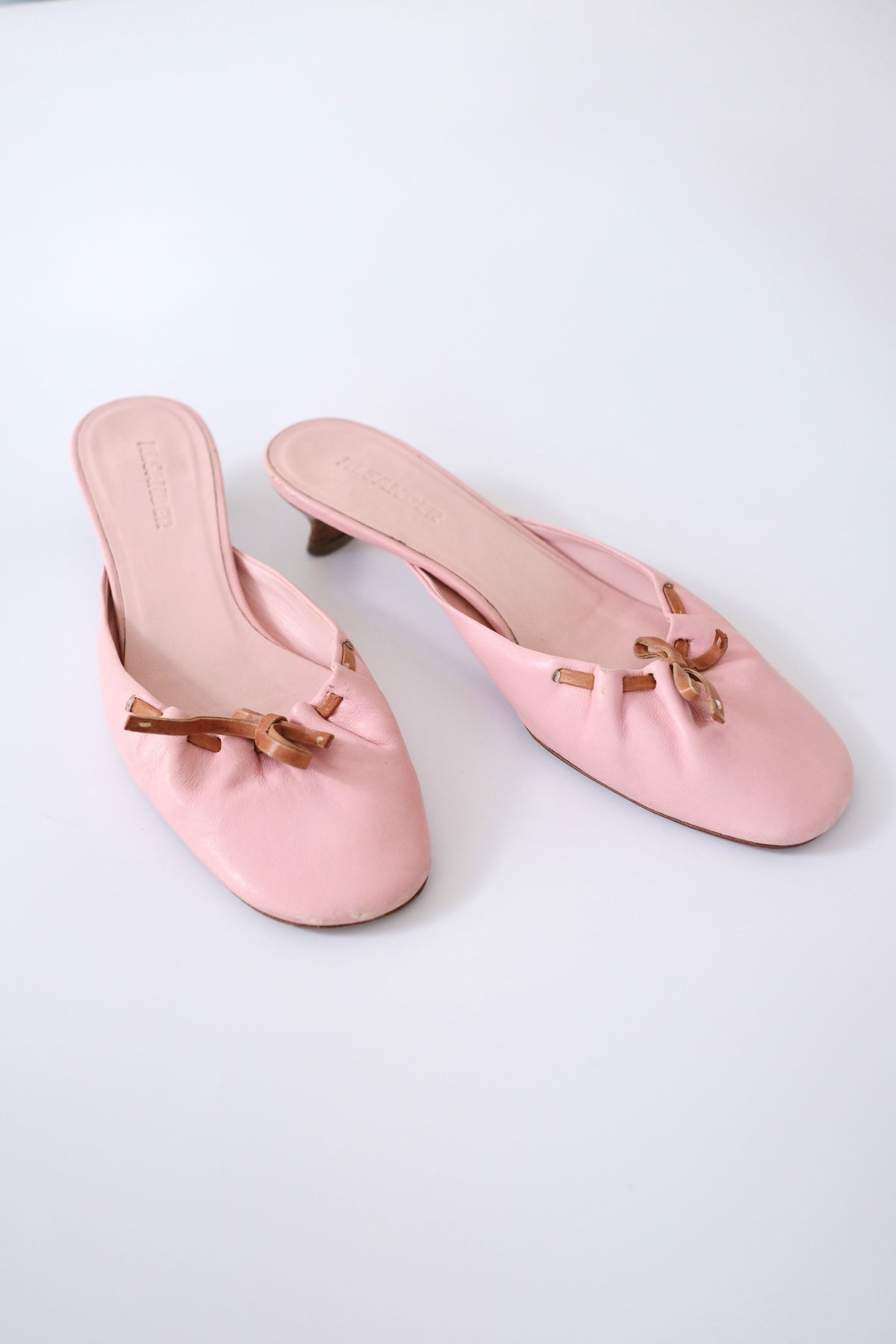 2000s vintage Jil Sander leather mules