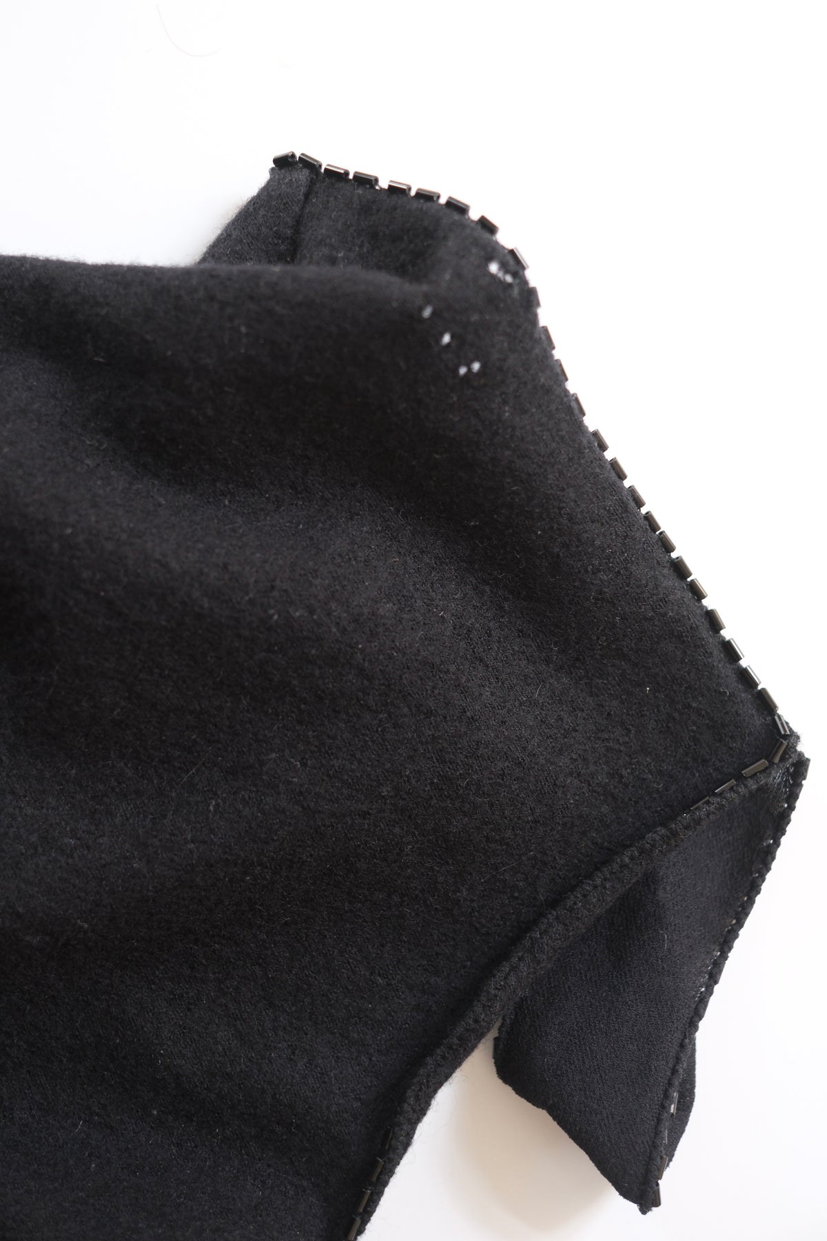 Prada FW 1997 beaded wool and silk top