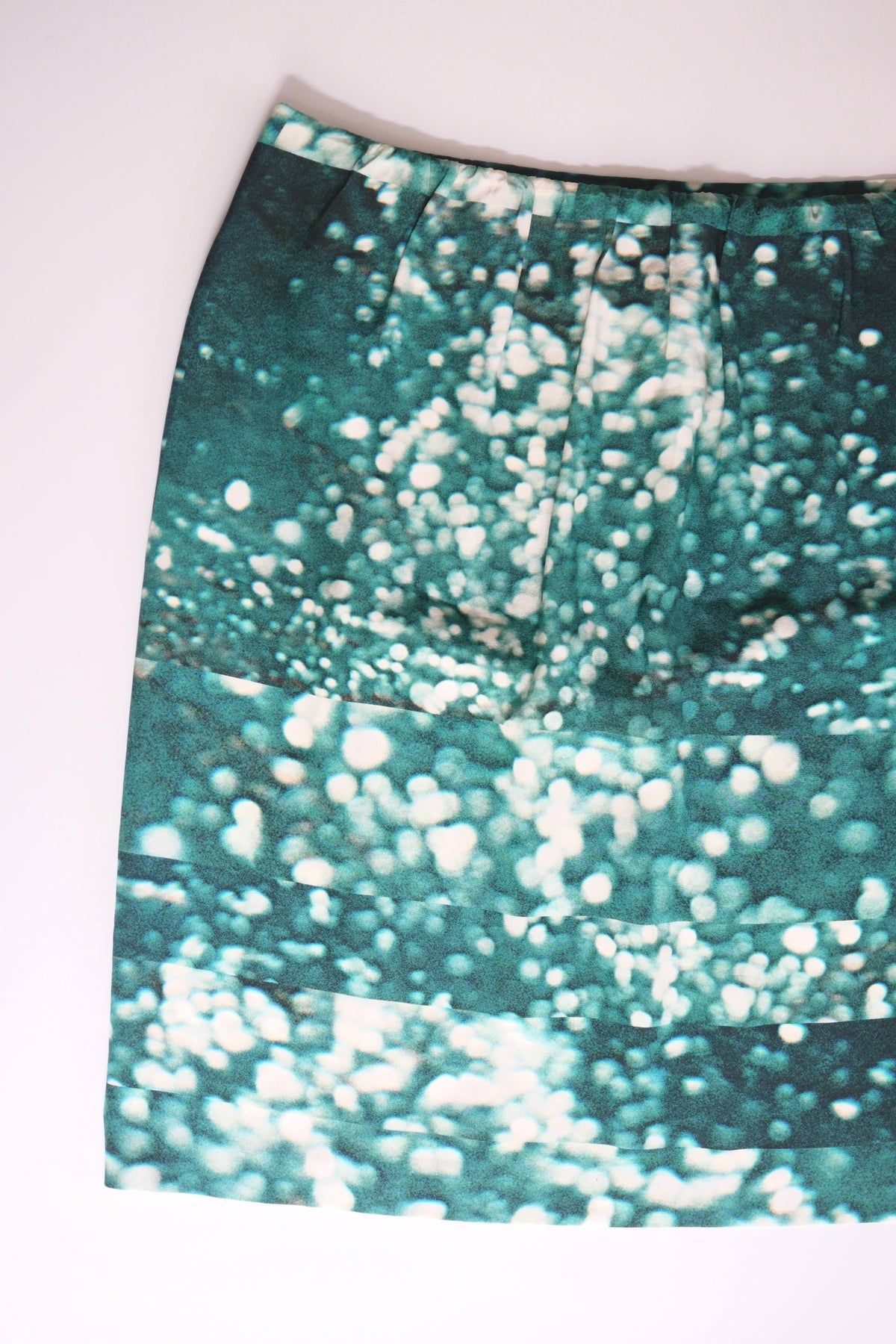 Dries van Noten SS 2012 printed silk mini skirt