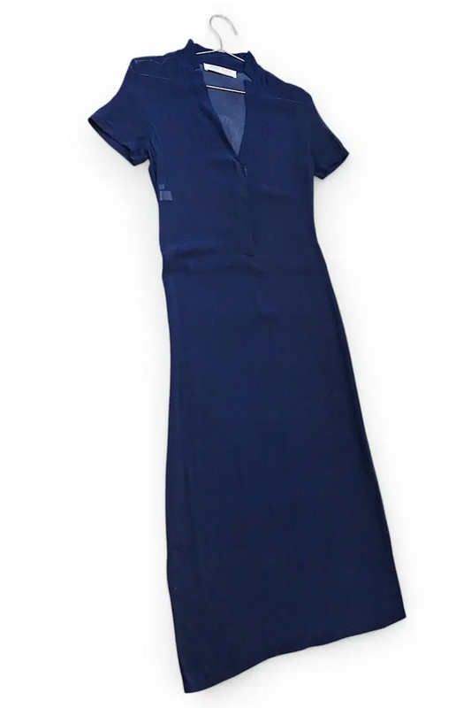 Miu Miu SS 1997 semi-sheer dark blue dress
