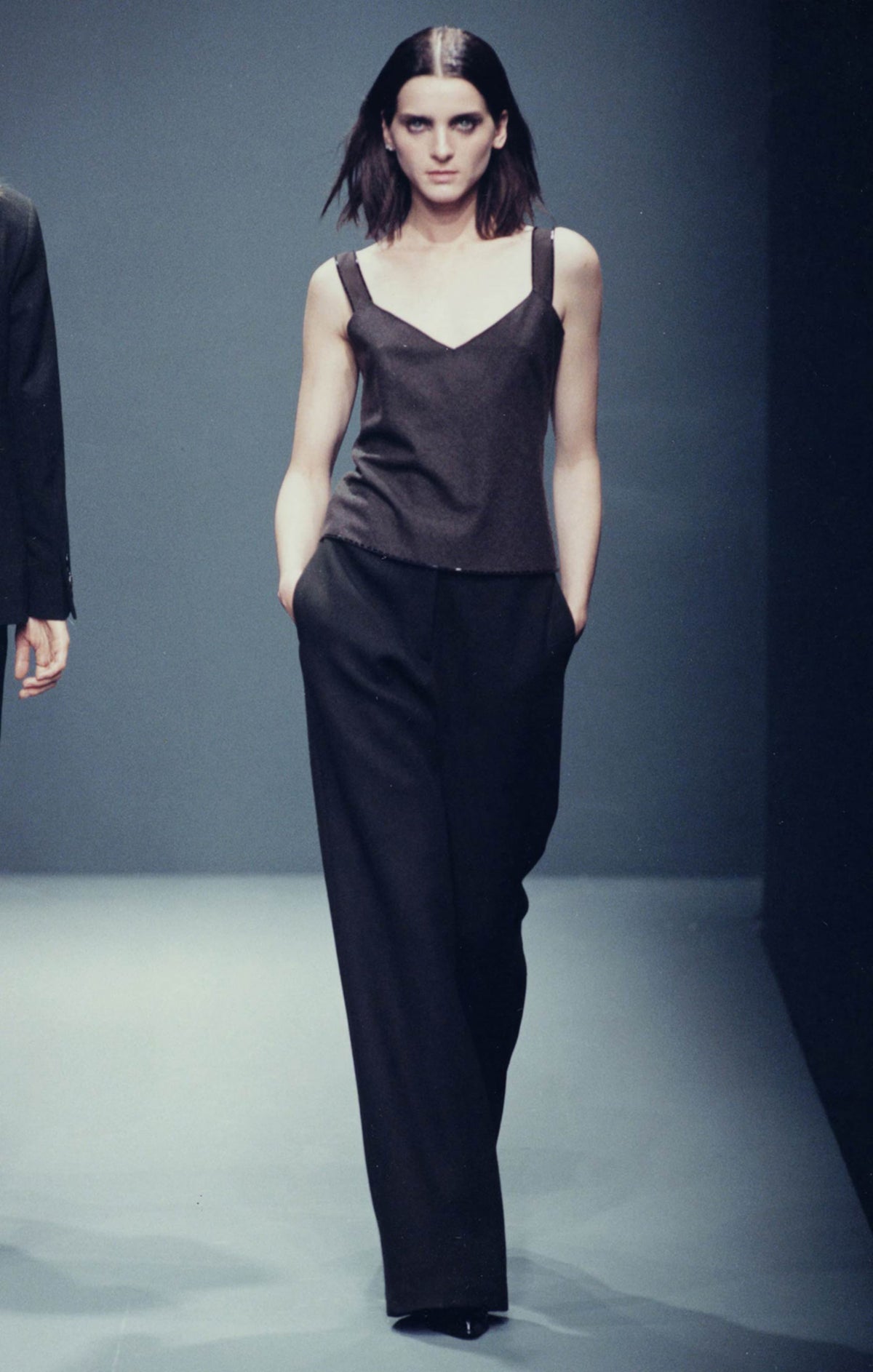 Prada FW 1997 beaded wool and silk top